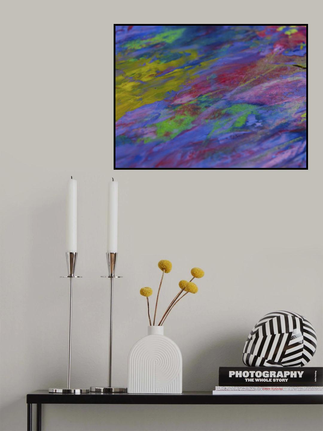 colored paints Poster och Canvastavla