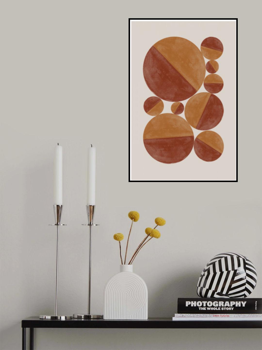 Burnt Orange Bols Poster och Canvastavla