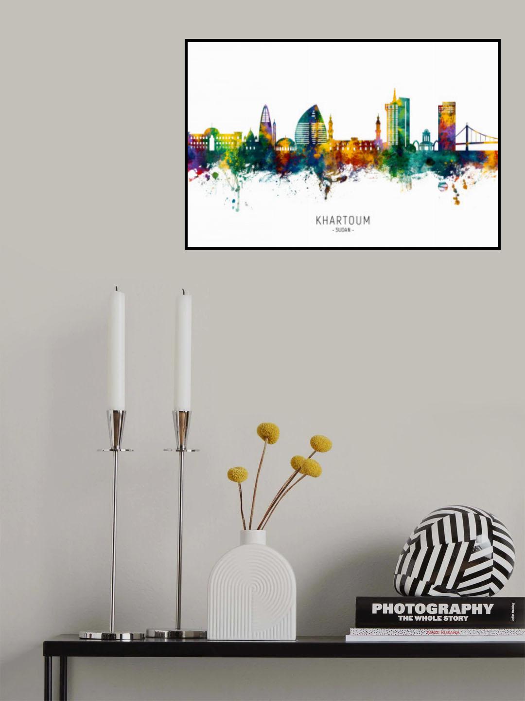 Khartoum Sudan Skyline Poster och Canvastavla