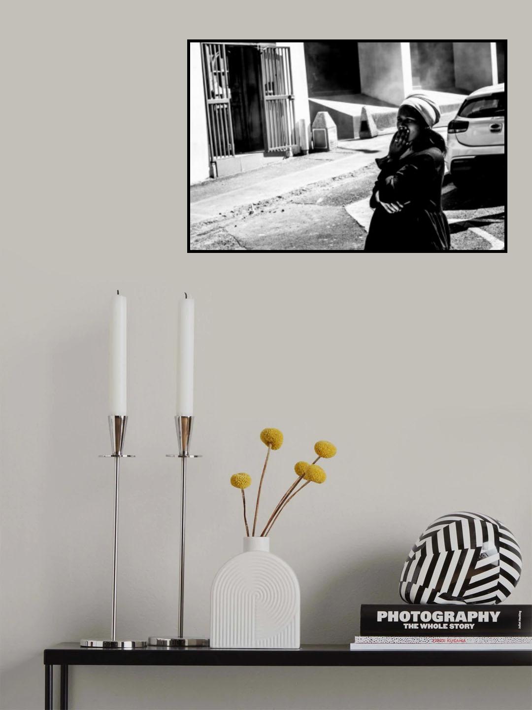 Lady In Shock Poster och Canvastavla