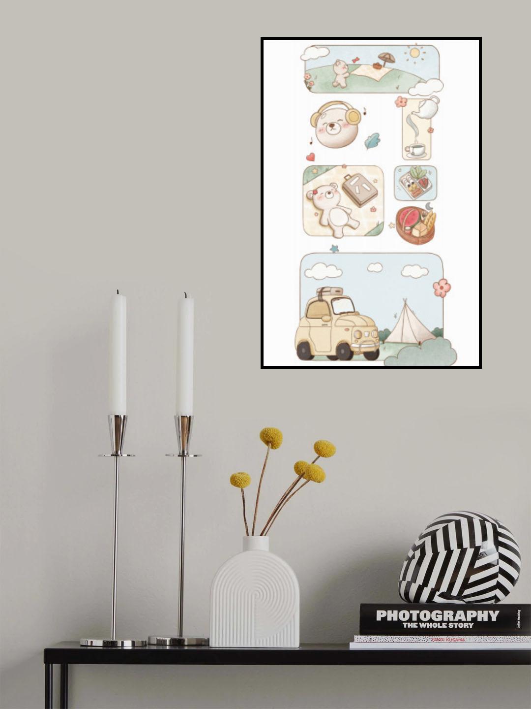 Bear's Picnic Delight.png Poster och Canvastavla