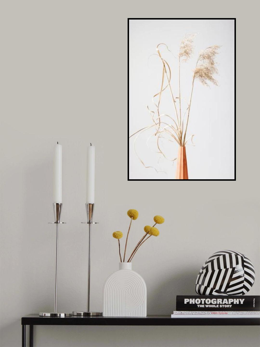 Dried Grass Terracotta Poster och Canvastavla