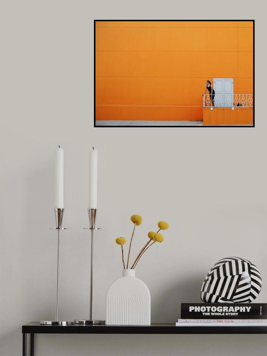 Orange View Poster och Canvastavla