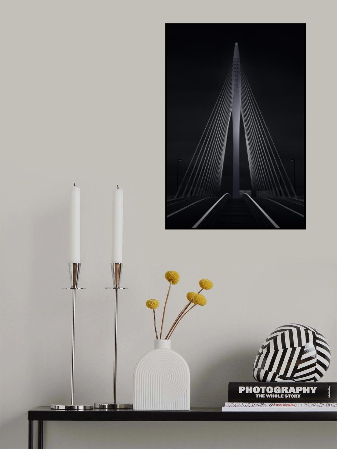 The Prince Claus Bridge in the Netherlands Poster och Canvastavla