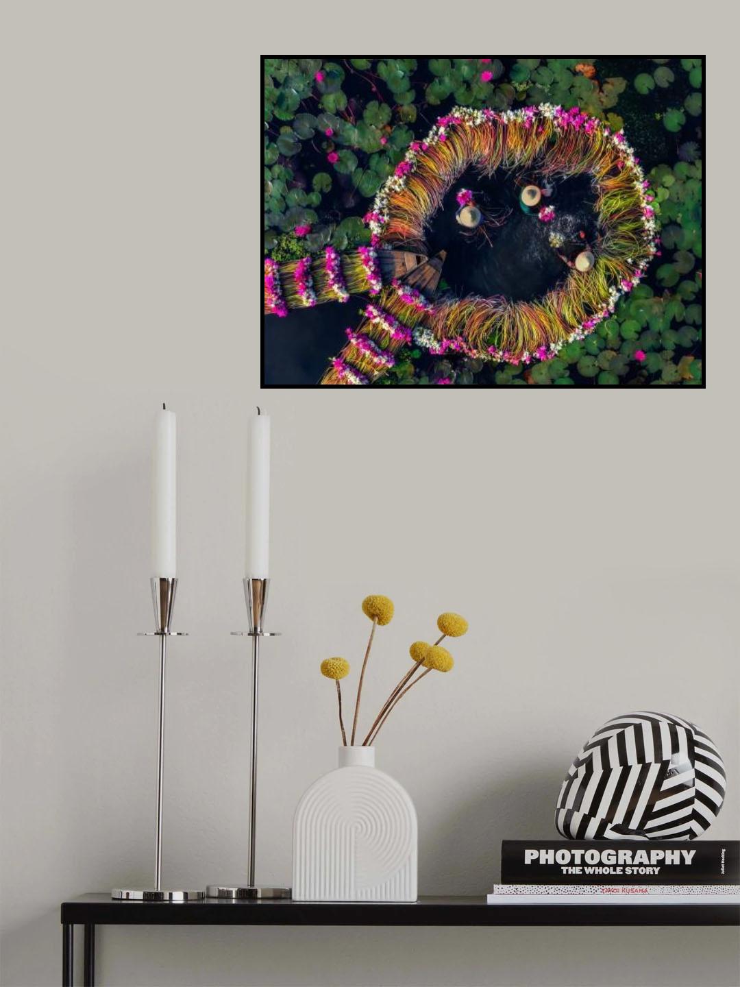 Thu hoạch hoa Súng Poster och Canvastavla