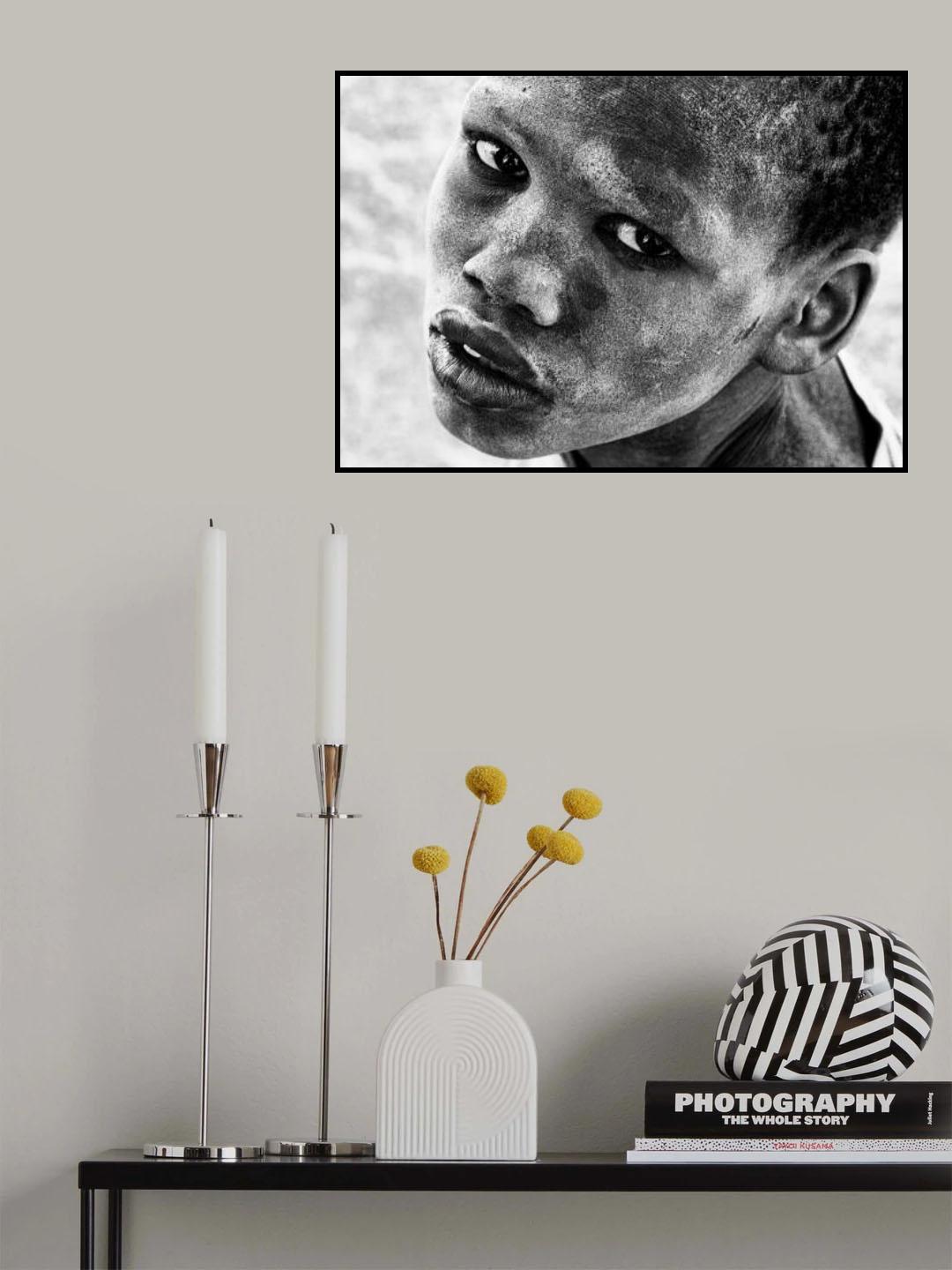 Mundari tribe child - South Sudan Poster och Canvastavla