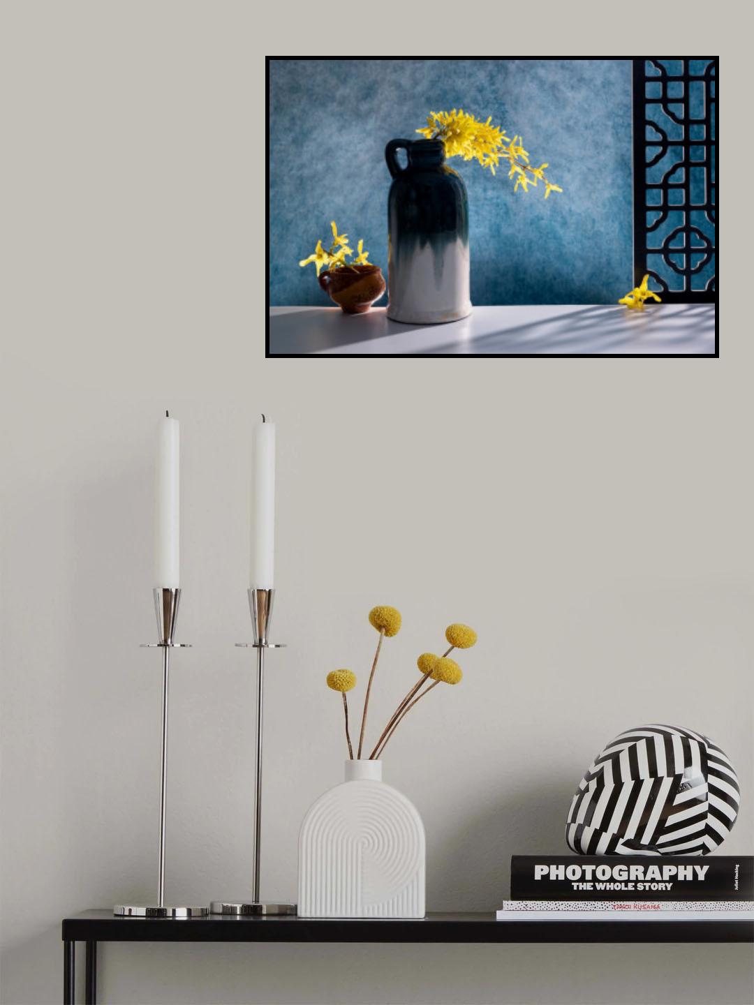 Flowers by the window Poster och Canvastavla