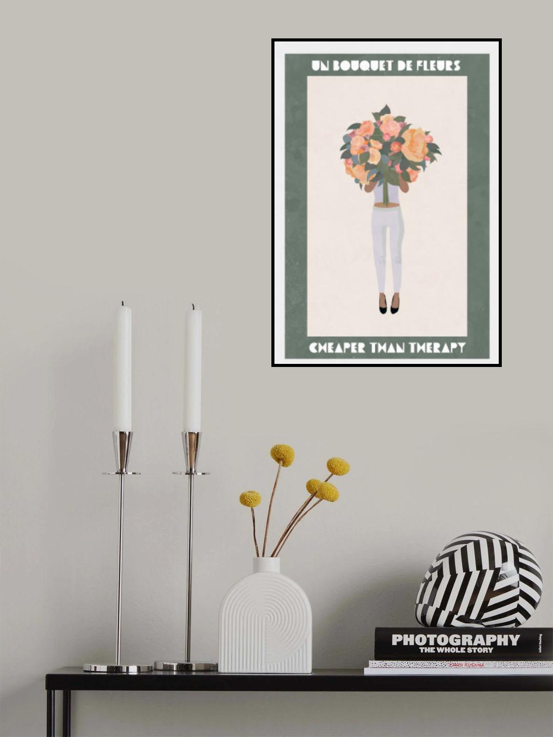 Flowers girl therapy Poster och Canvastavla