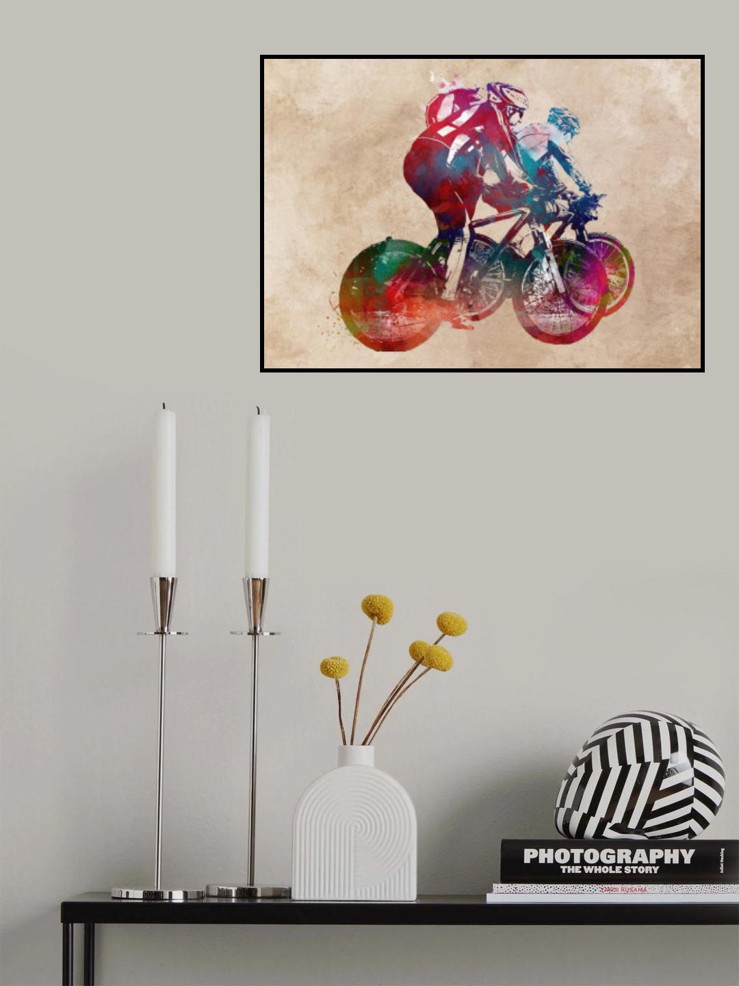 Cycling sport art 5 Poster och Canvastavla