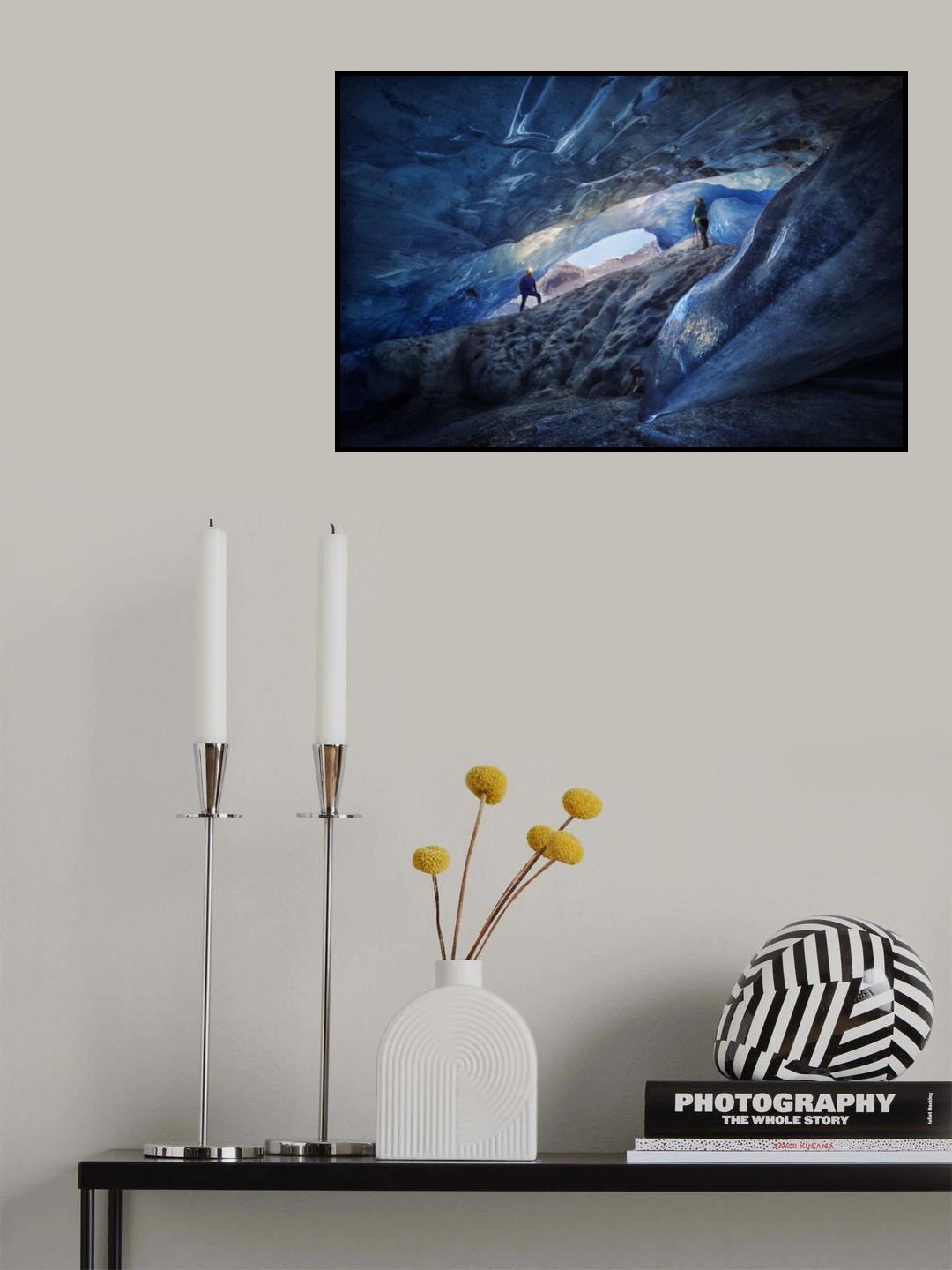 Exploring the blue Poster och Canvastavla