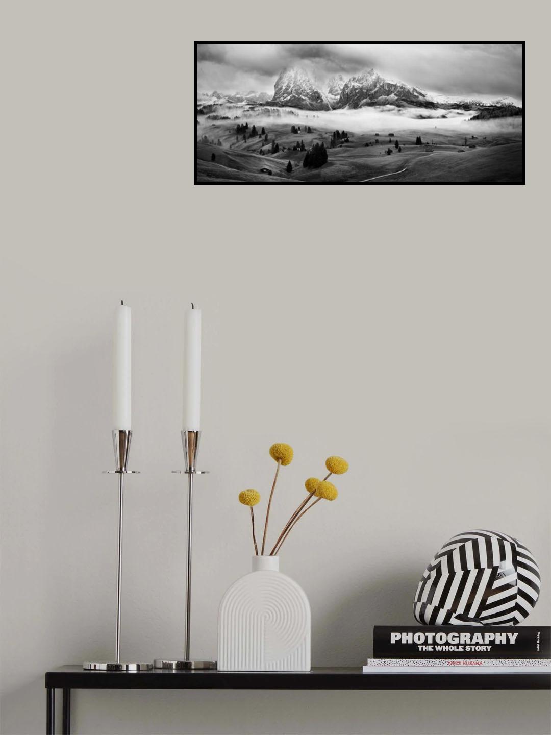 Foggy Dolomites Poster och Canvastavla