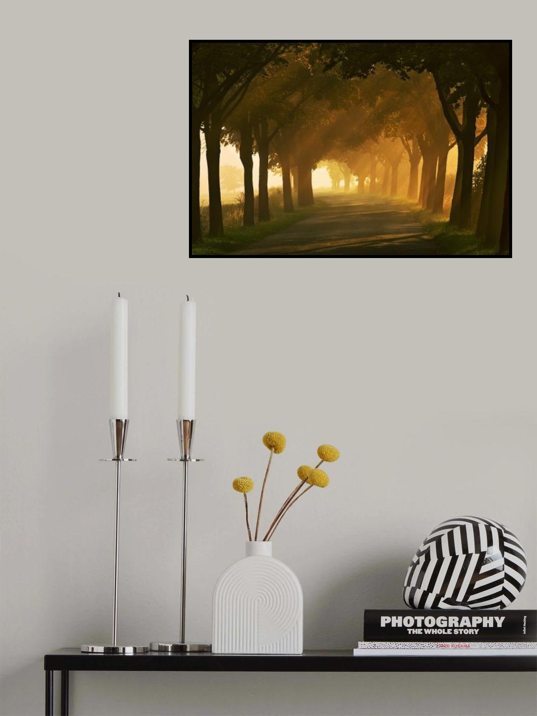 Autumn road... Poster och Canvastavla