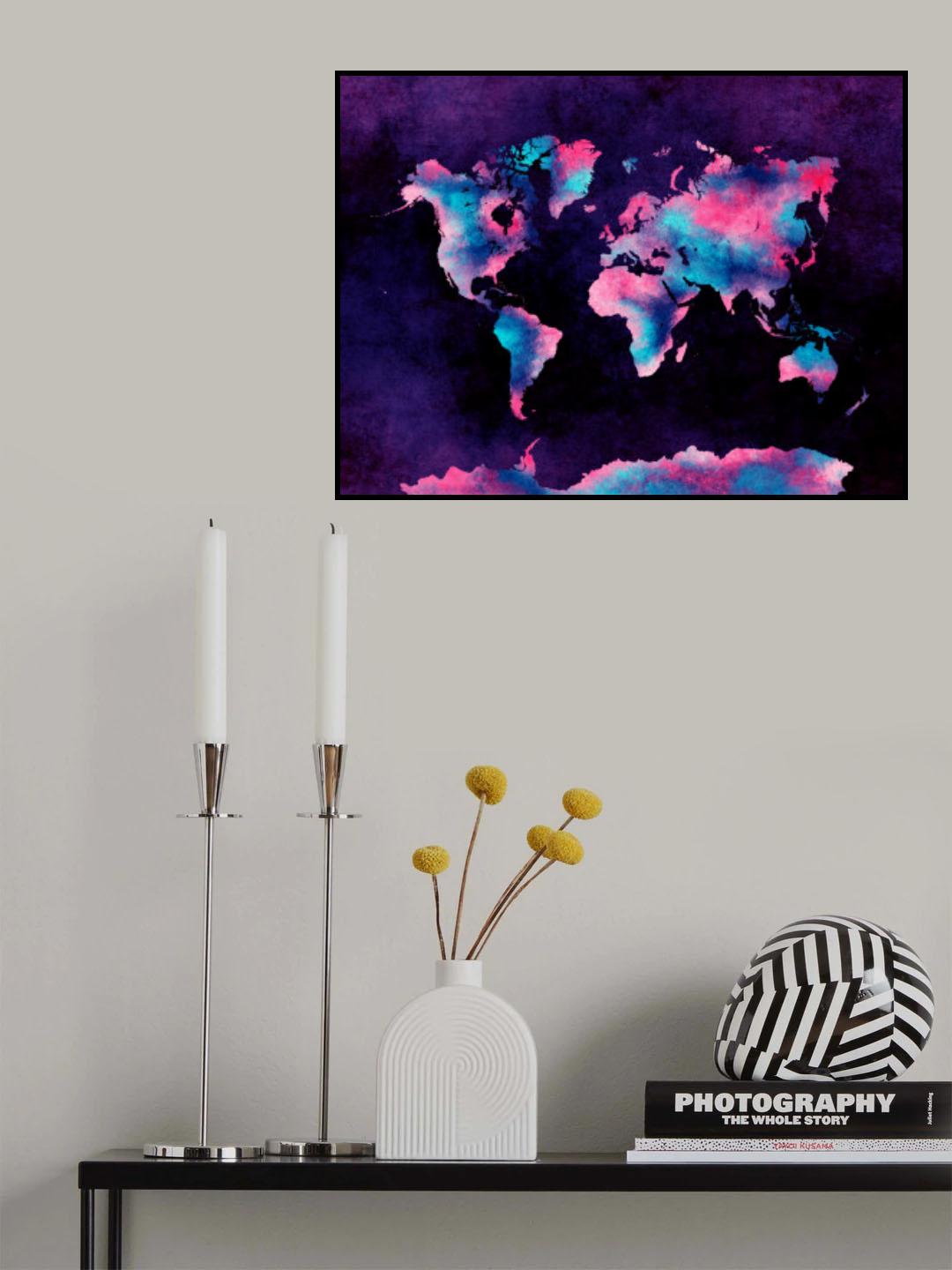 World map 20 Poster och Canvastavla