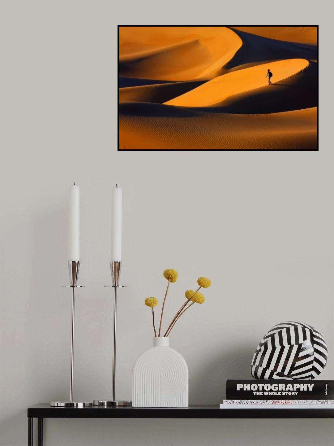 The golden light of sunset, and its form Poster och Canvastavla