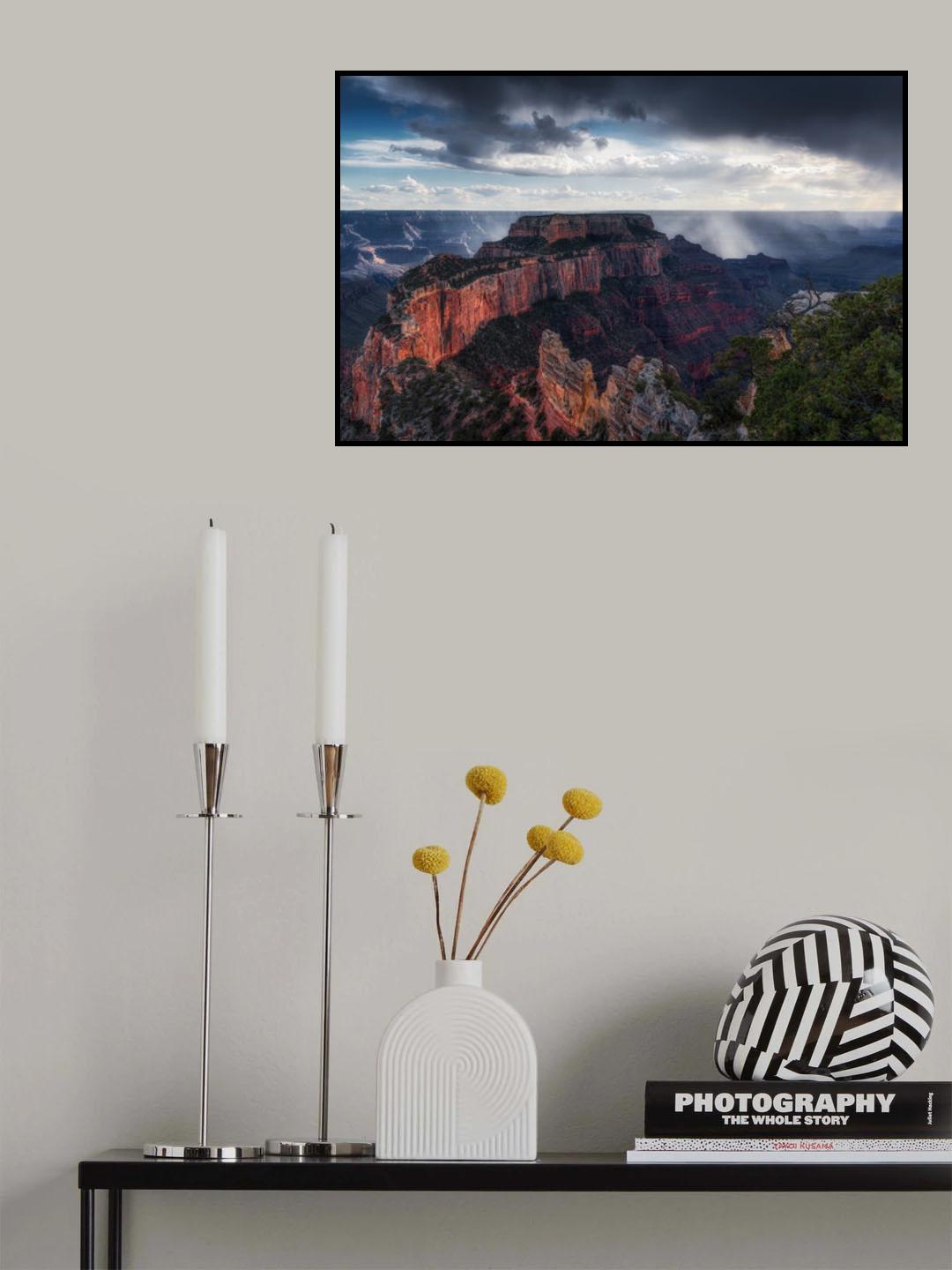Scattered Showers at Grand Canyon Poster och Canvastavla
