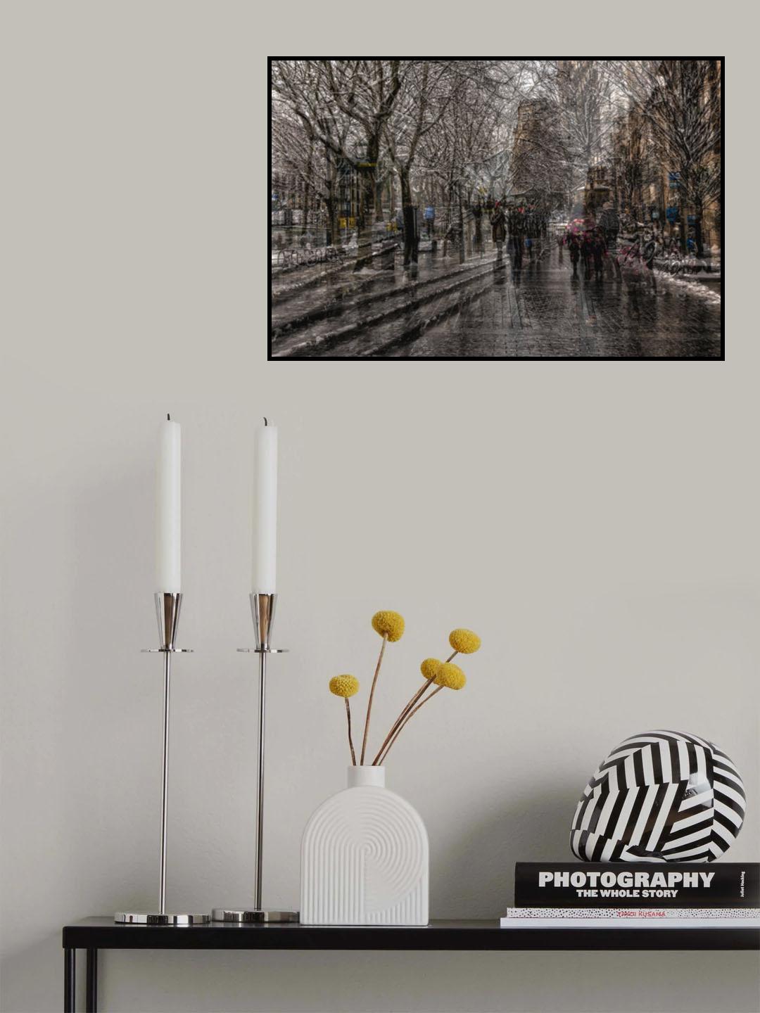 Walk on the Boulevard Poster och Canvastavla