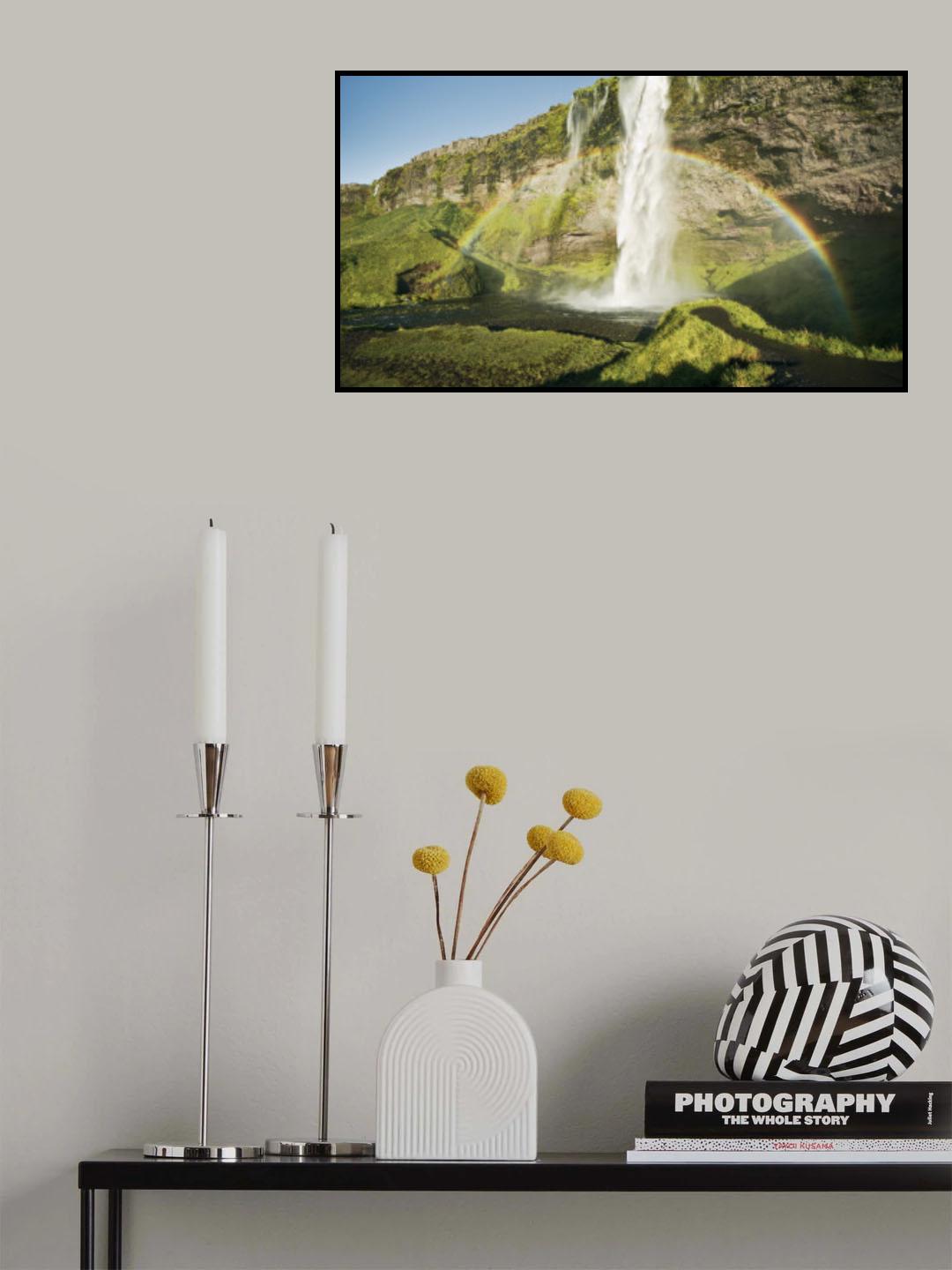 Rainbow Watefall Poster och Canvastavla