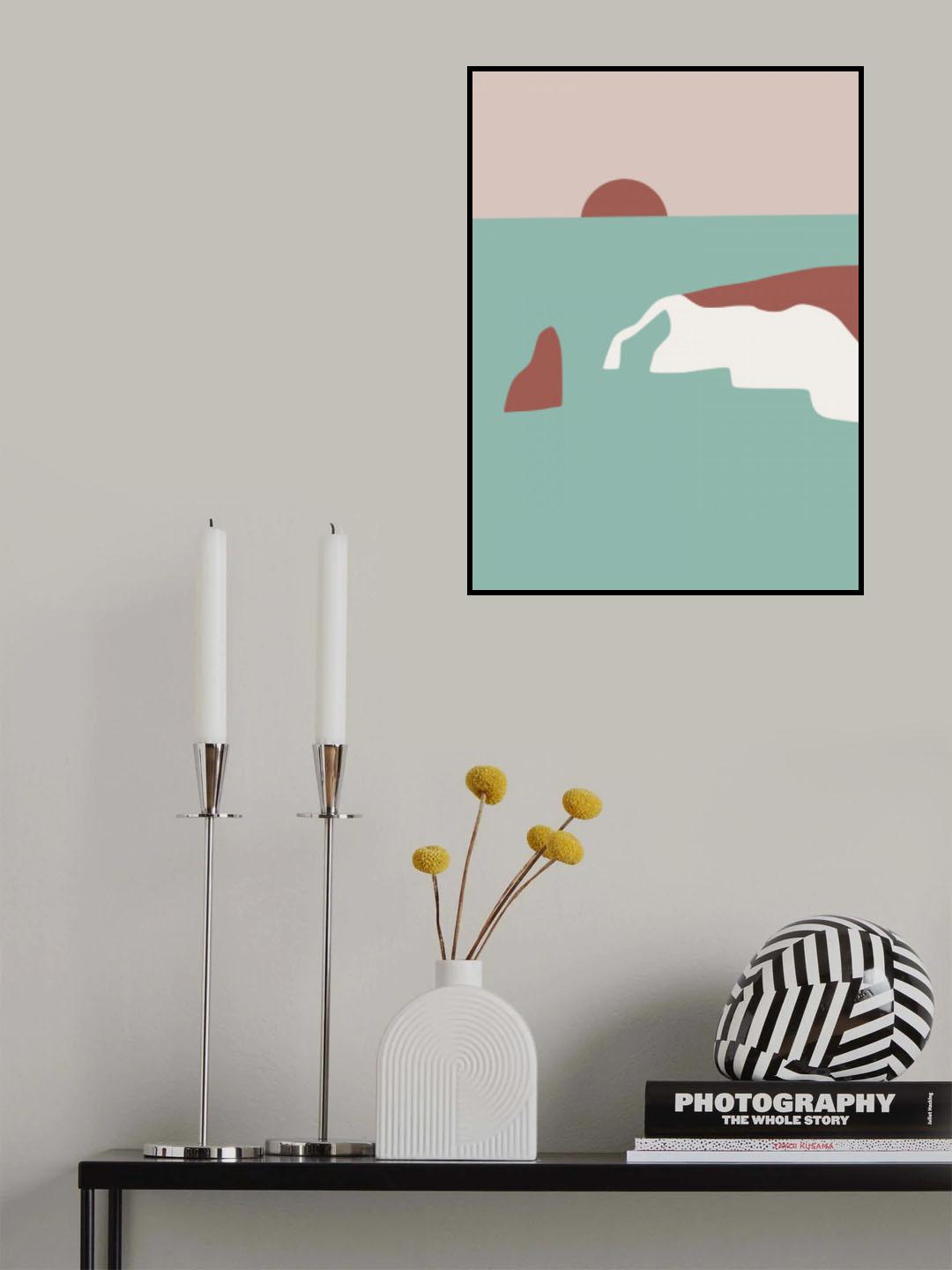 Minimal Seascape Poster och Canvastavla