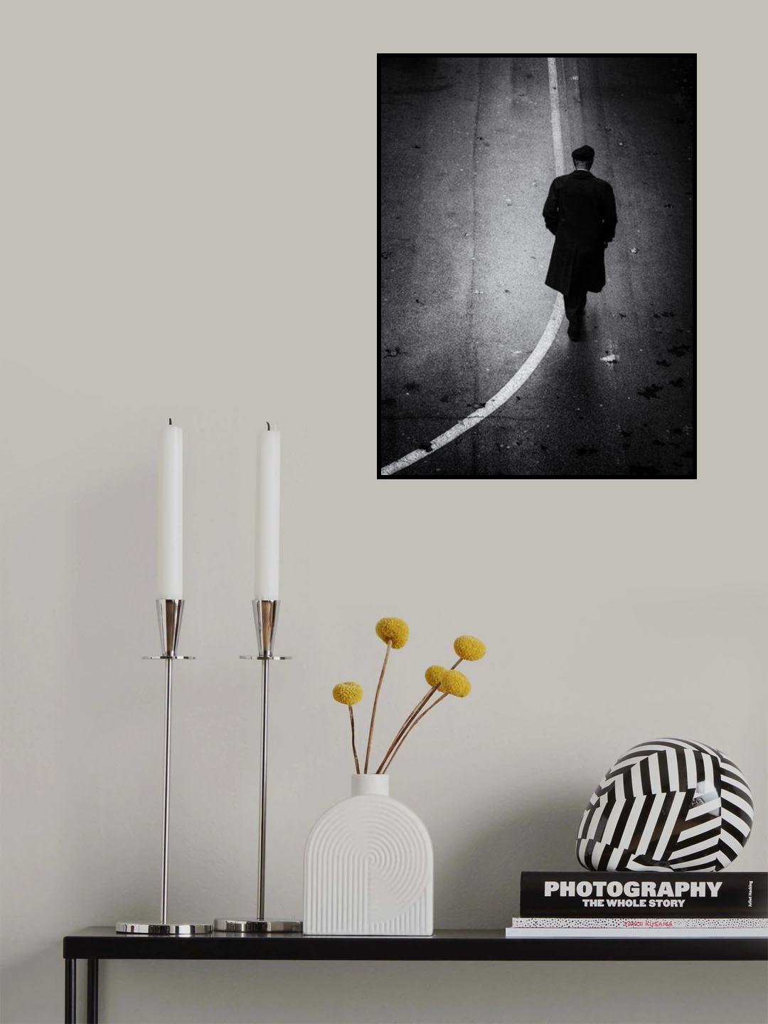 Uomo con ombrello 2 Poster och Canvastavla