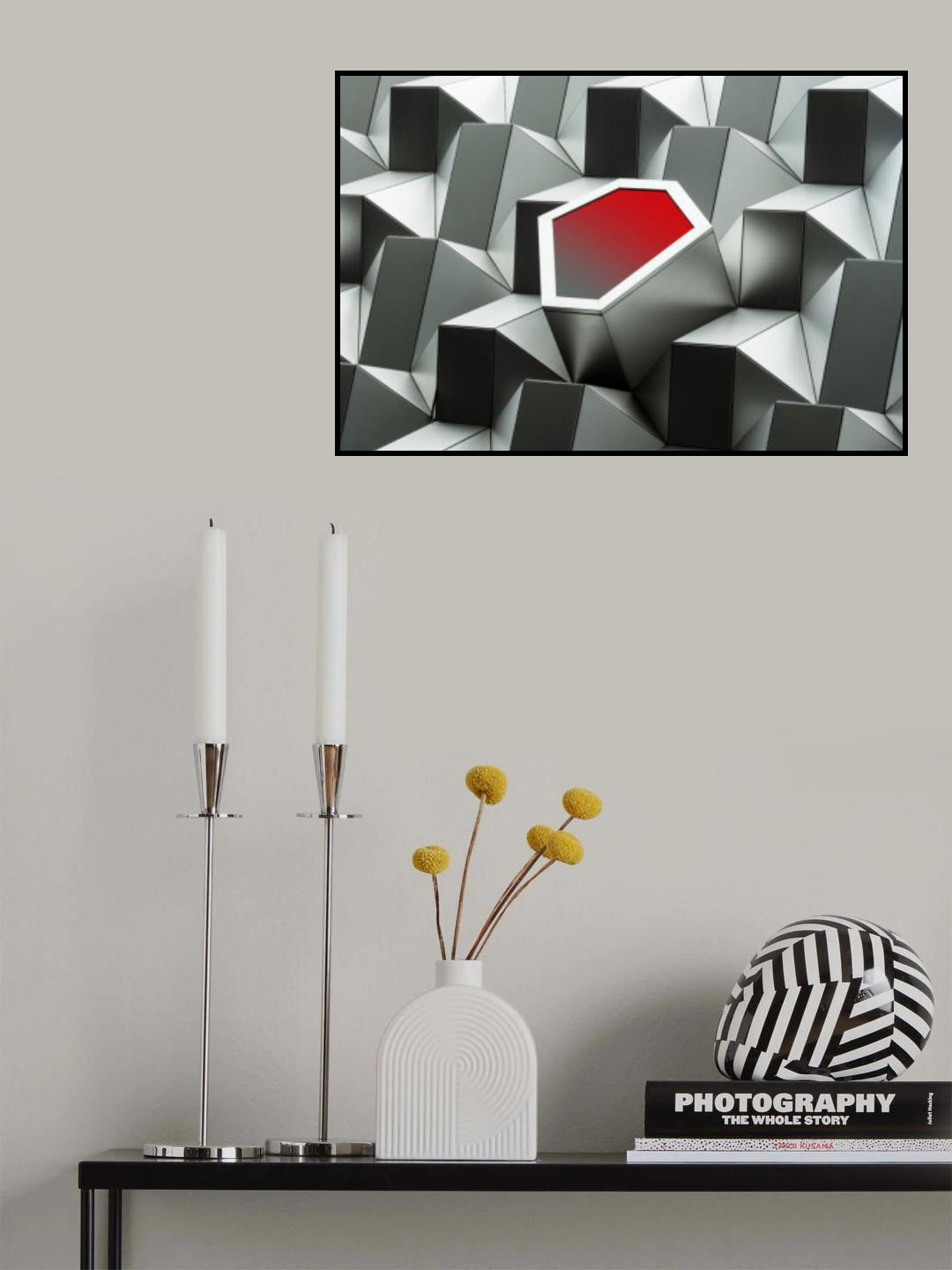red dot Poster och Canvastavla