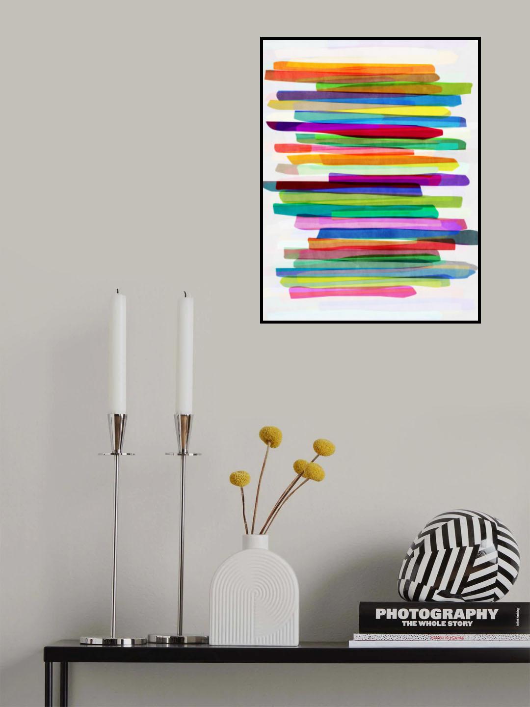 Colorful Stripes 1 Poster och Canvastavla