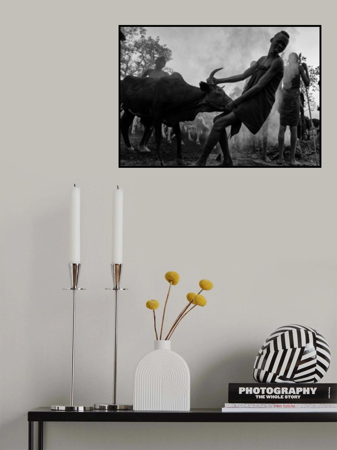 Ethiopian Mursi tribes Poster och Canvastavla