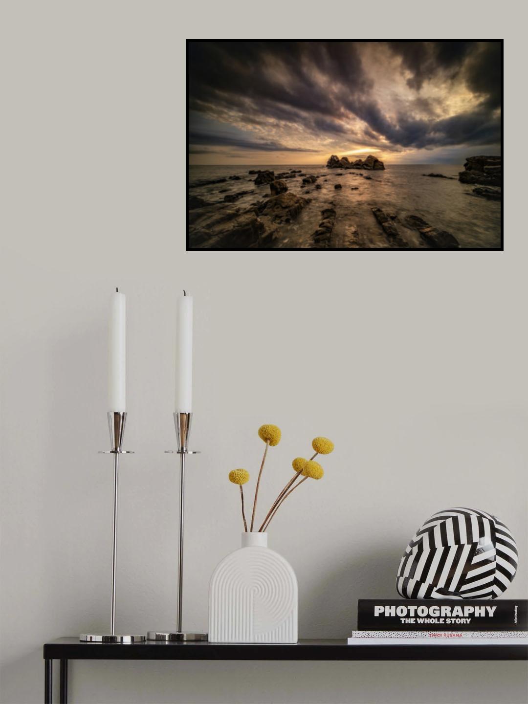 A ray of light shines in Poster och Canvastavla