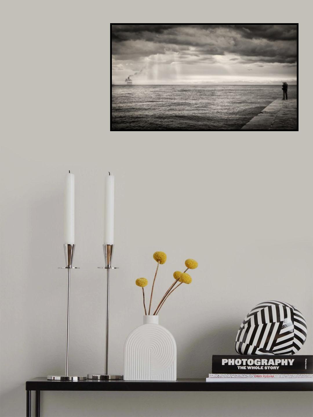 The photographer and the sea Poster och Canvastavla