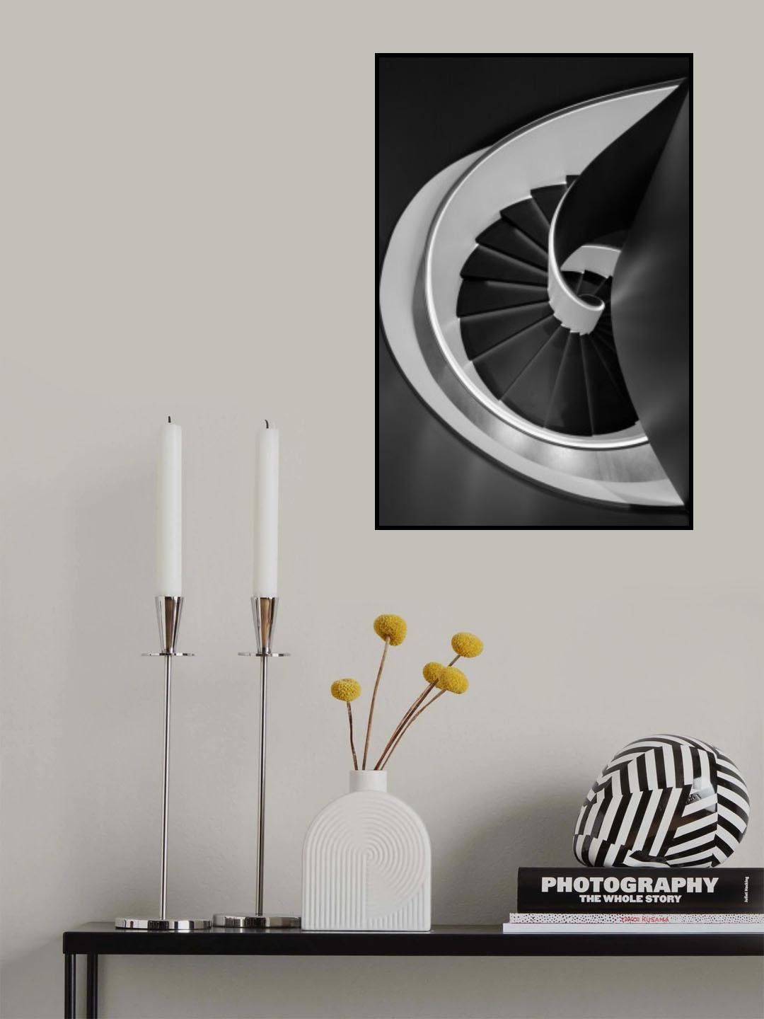 Spiral stairs Poster och Canvastavla
