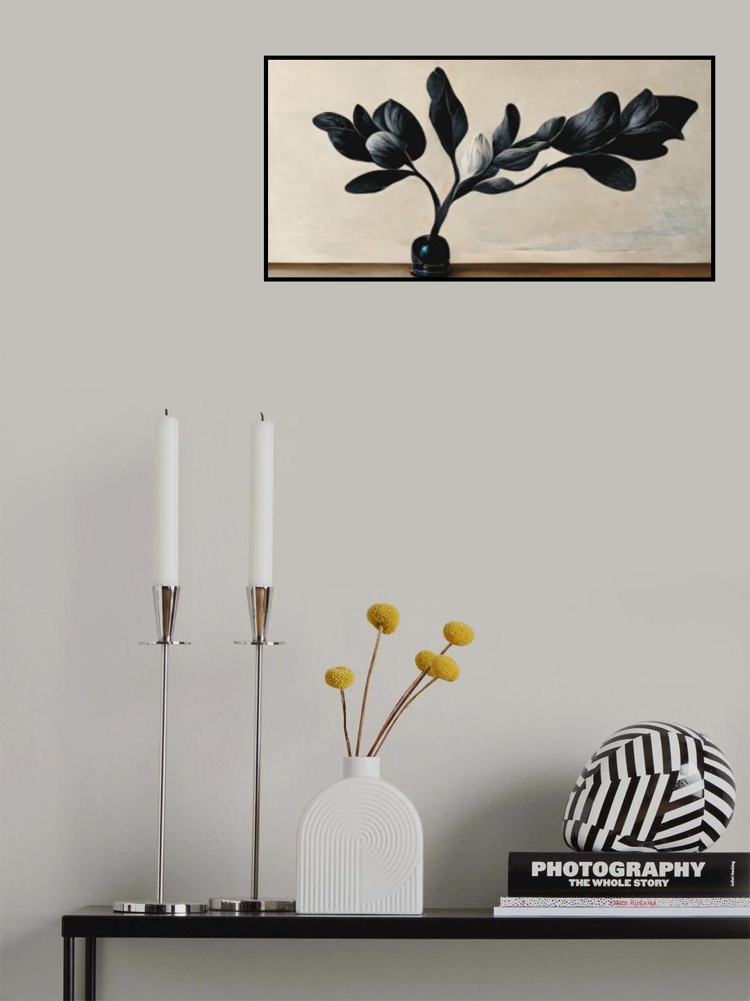 Black Magnolia Poster och Canvastavla