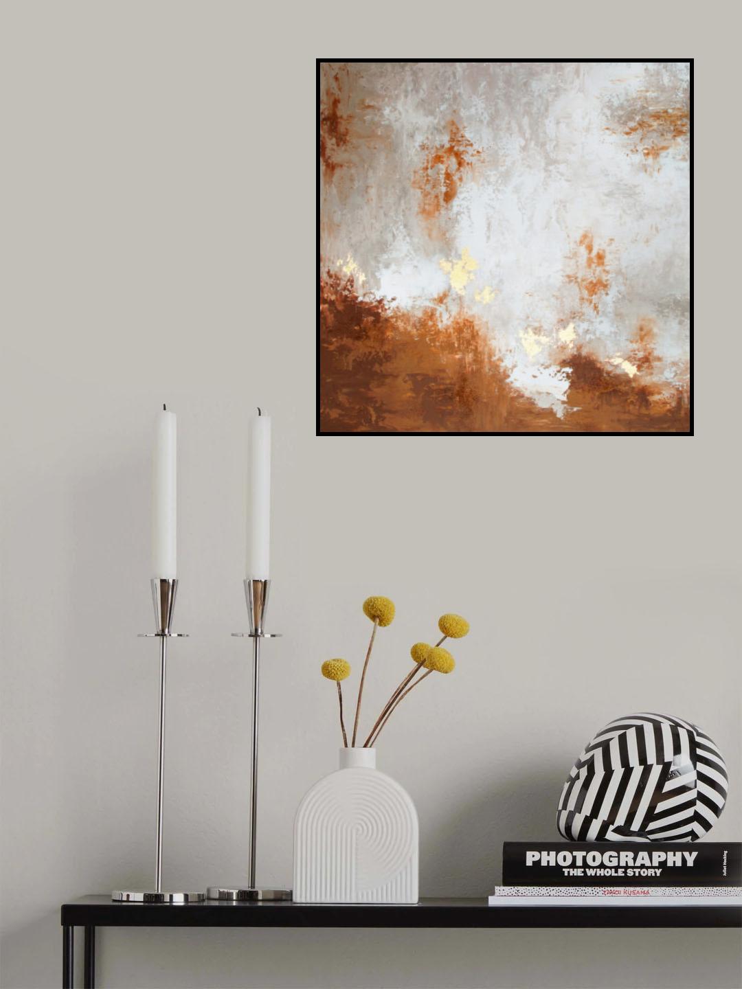 Abstract Blue Red Green 2 Poster och Canvastavla