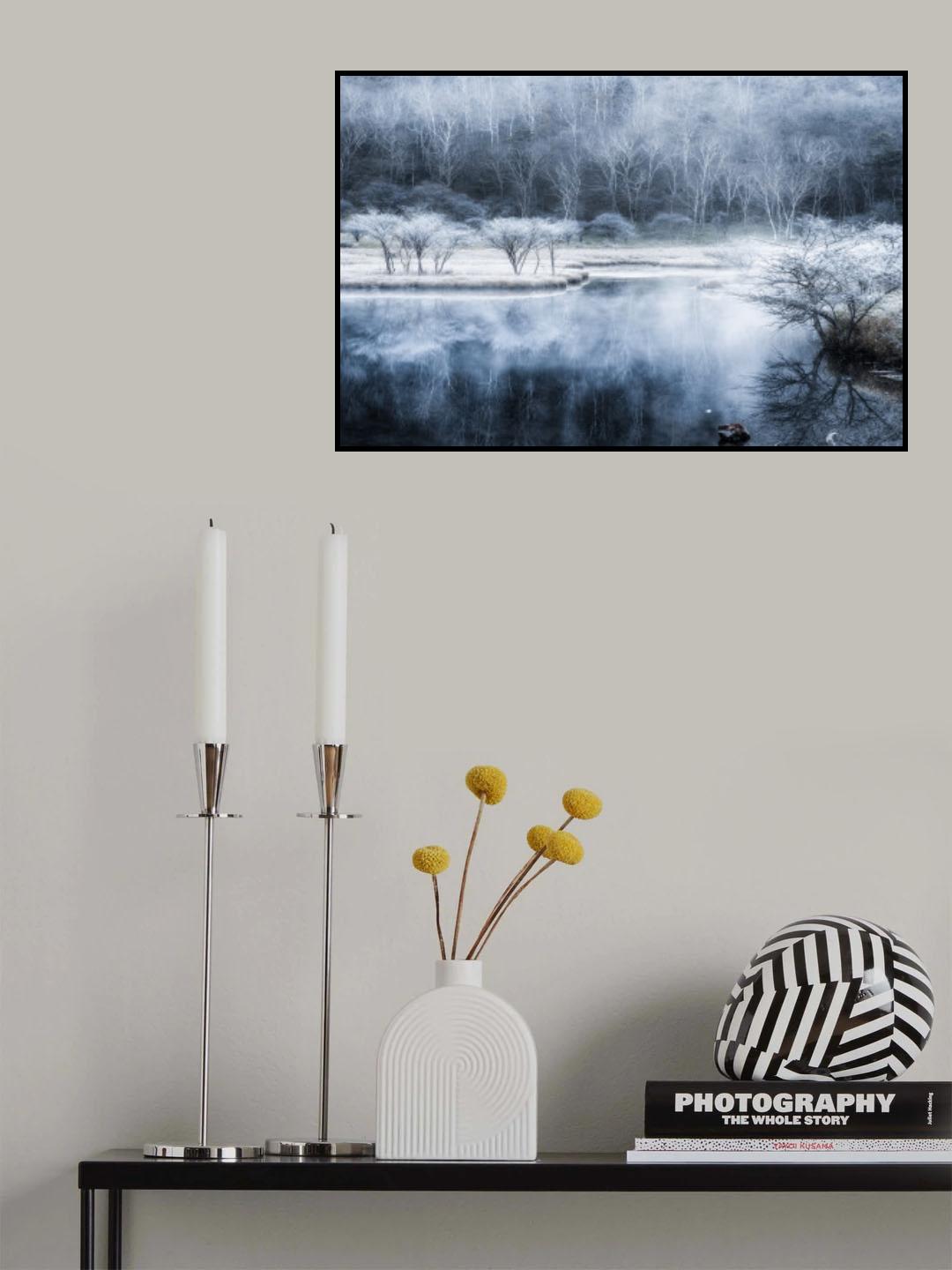 The frozen pond Poster och Canvastavla