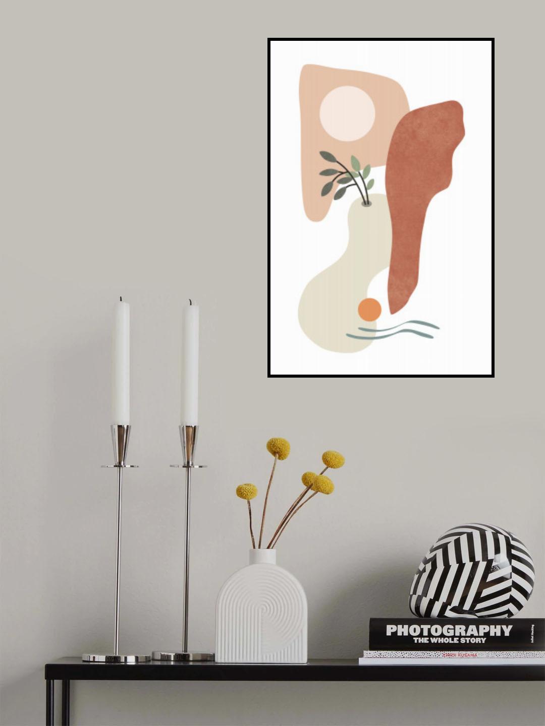 Tropical Villa Color and Shapes 27 Poster och Canvastavla