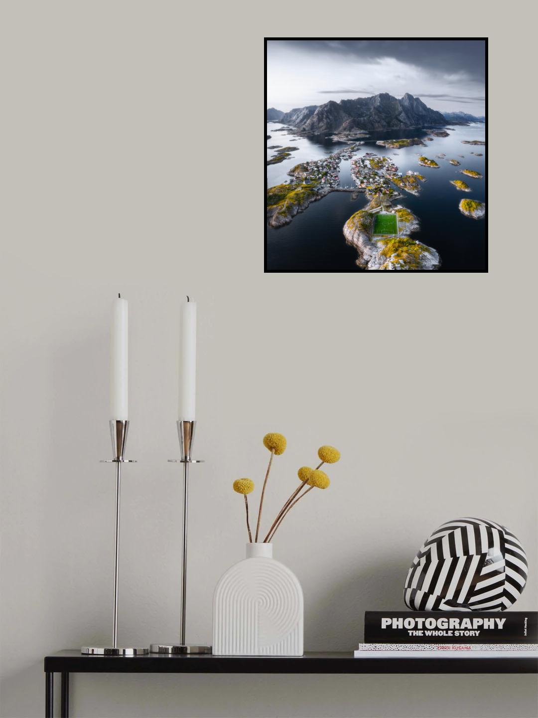 Football stadium at the end of the world Poster och Canvastavla