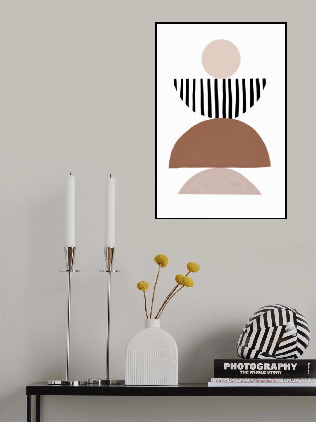 Geometric Abstract Art Poster och Canvastavla