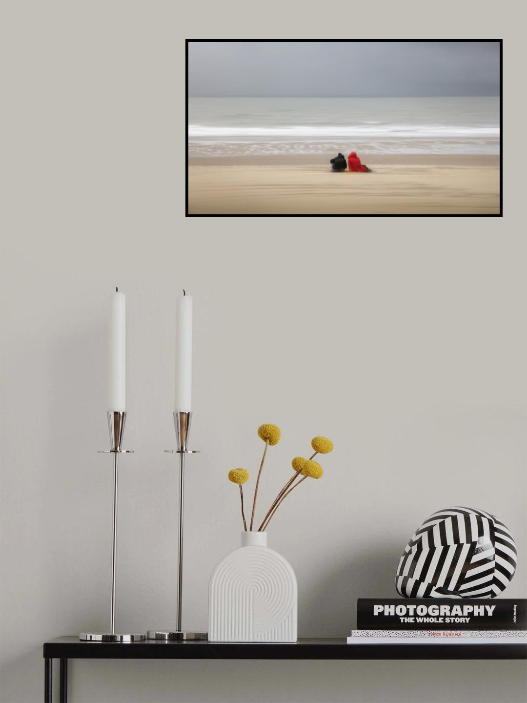 Enjoying March at the seaside Poster och Canvastavla