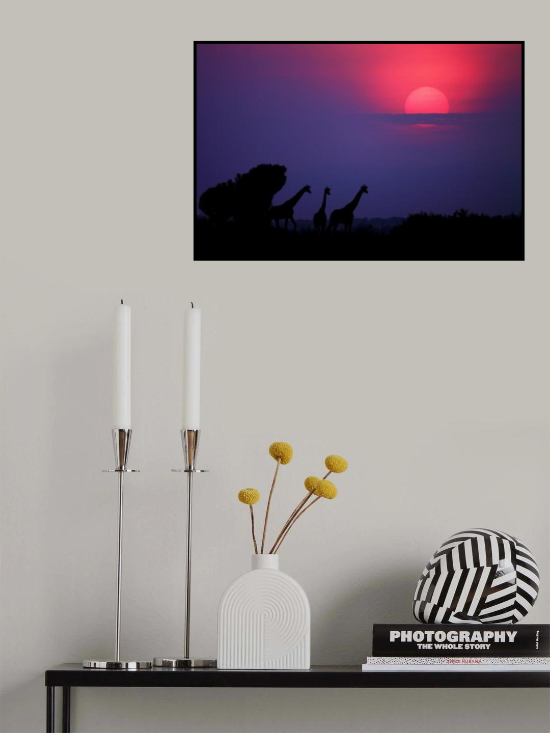 Sunrise in Uganda Poster och Canvastavla