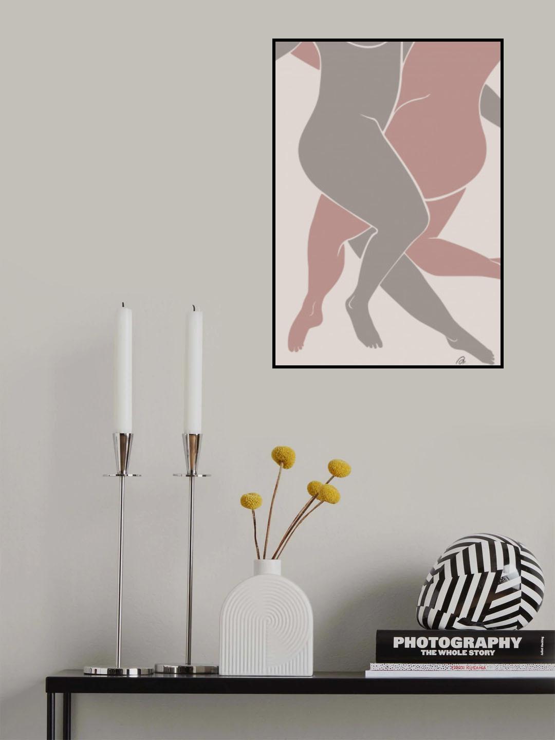 Lovers Pink Poster och Canvastavla