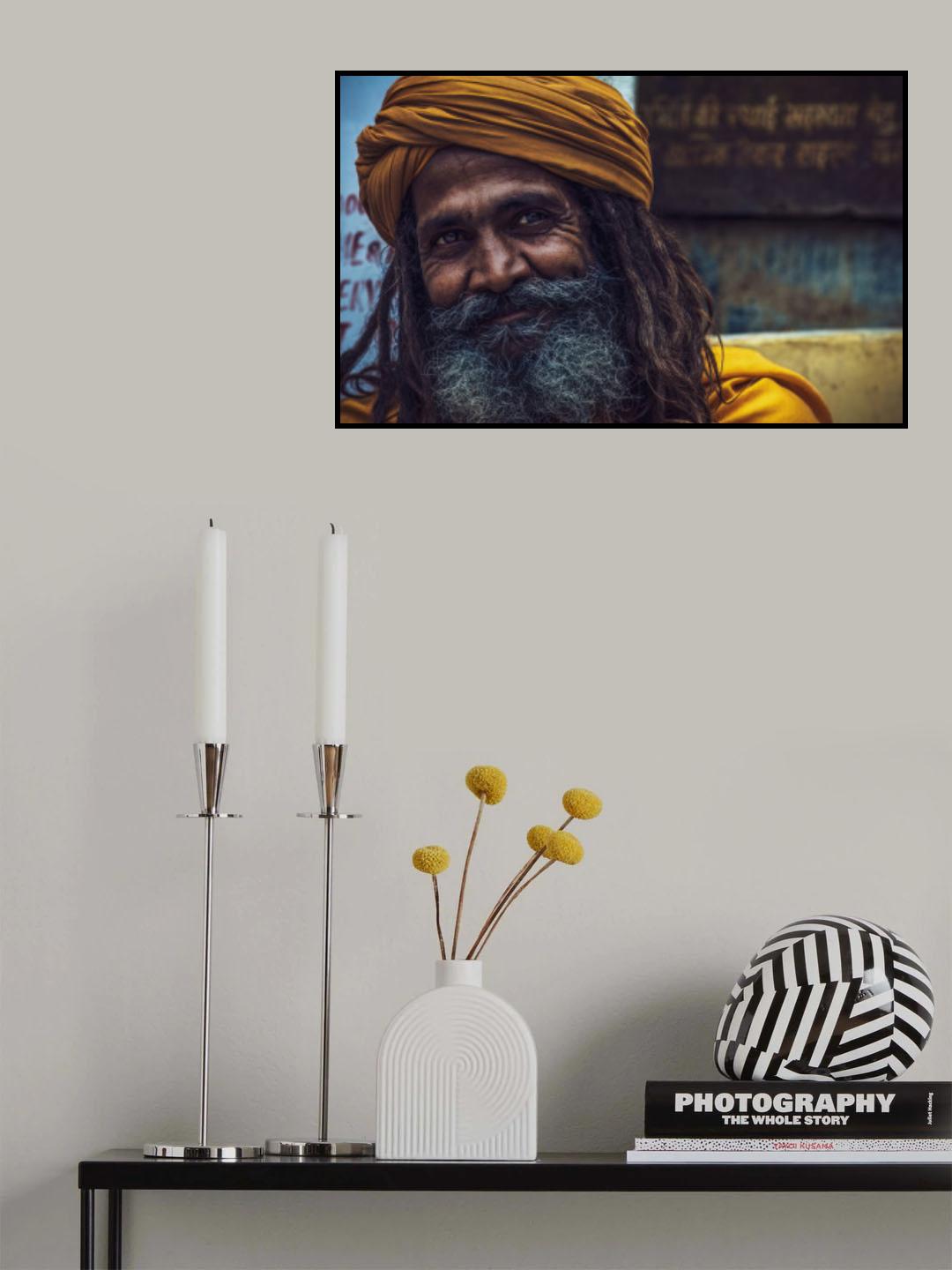 Sadhu smile Poster och Canvastavla