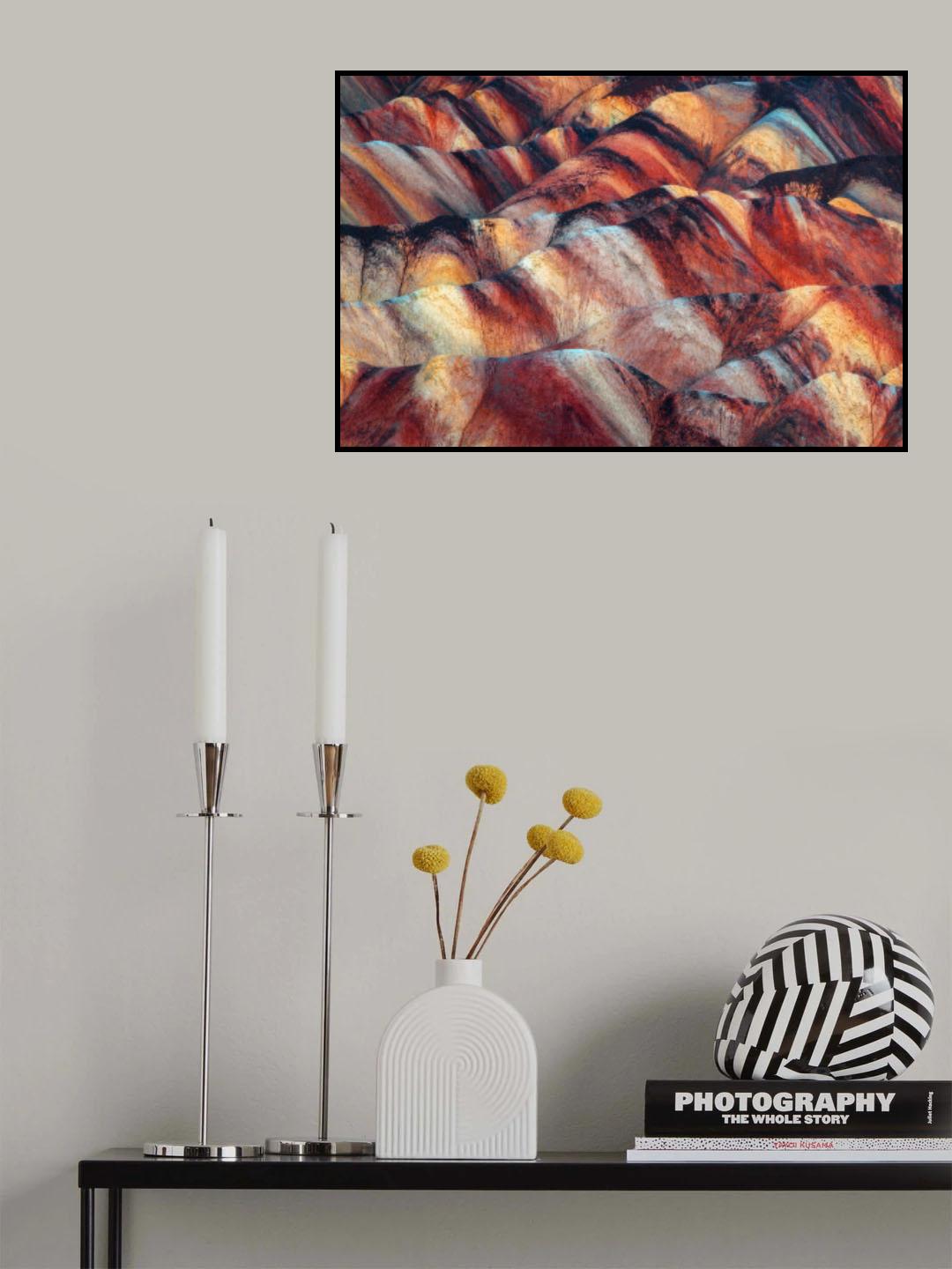 Colorful Badlands Poster och Canvastavla