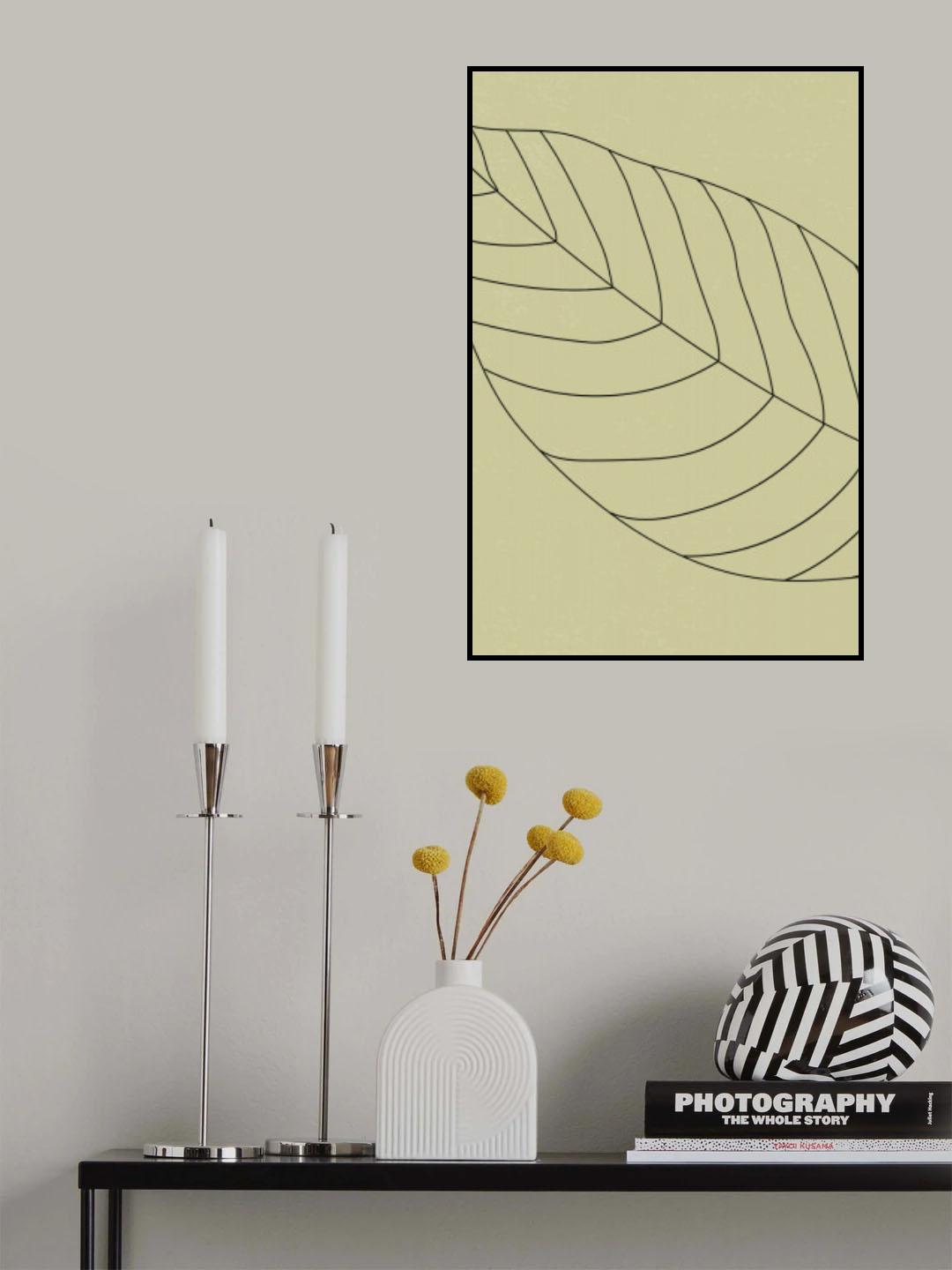 Minimal Leaves #2 Poster och Canvastavla