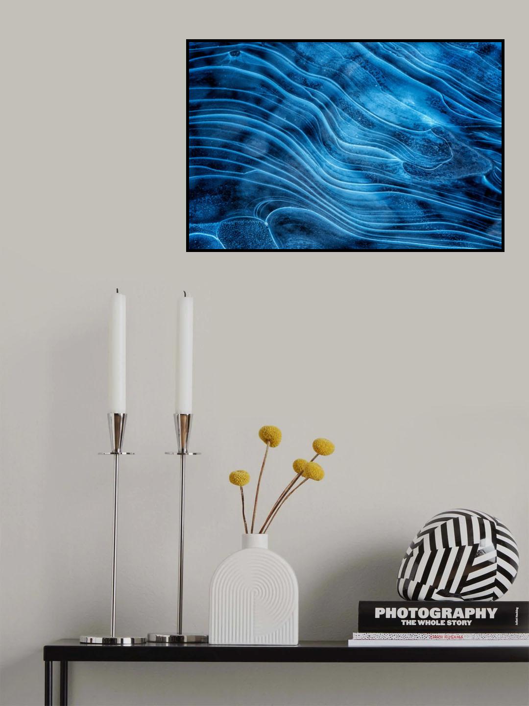 Frozen Curves Poster och Canvastavla