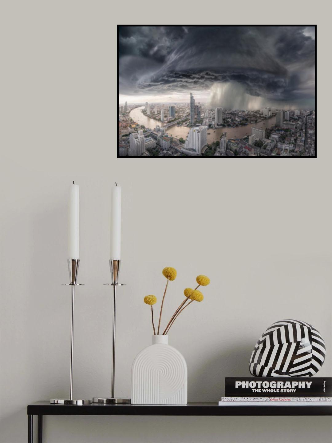 BangkokRain Poster och Canvastavla