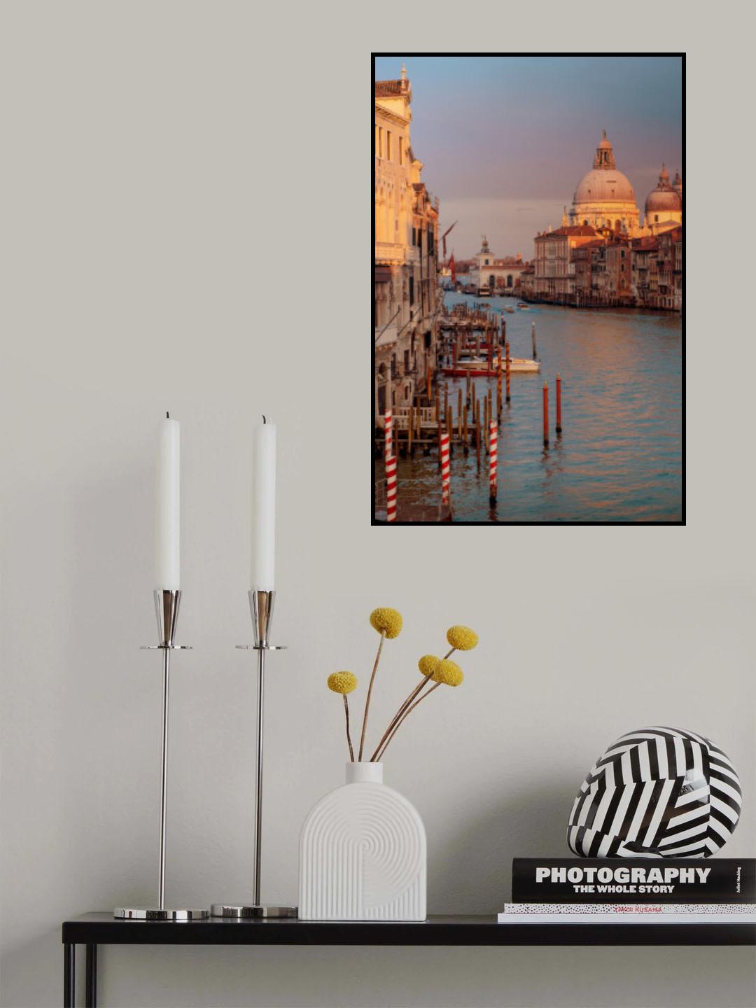 Sunset in Venice Poster och Canvastavla