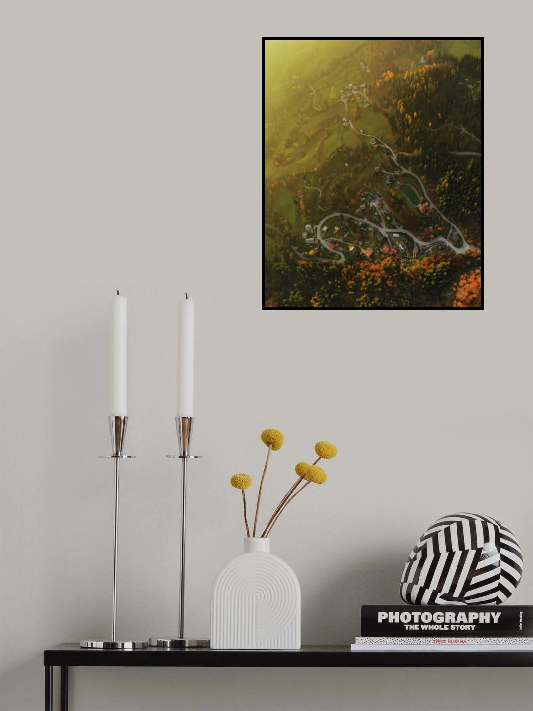 Village from above Poster och Canvastavla