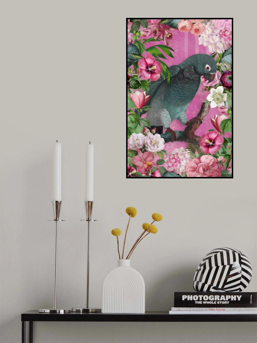 The Parrots Paradise Garden 3 Poster och Canvastavla