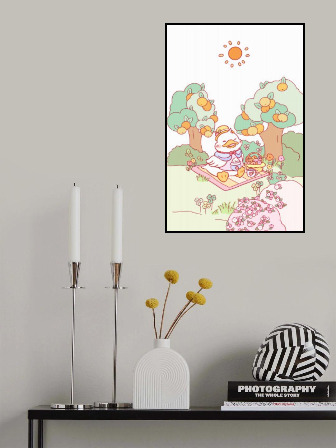Little Duck Picnic up Poster och Canvastavla