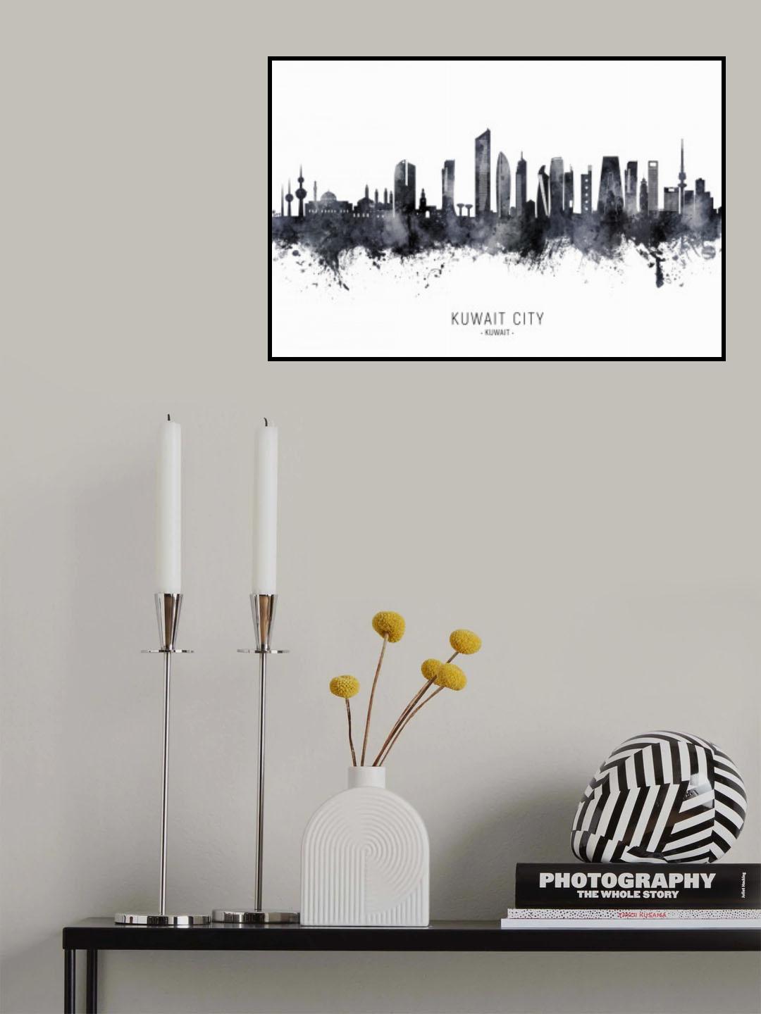 Kuwait City Skyline Poster och Canvastavla
