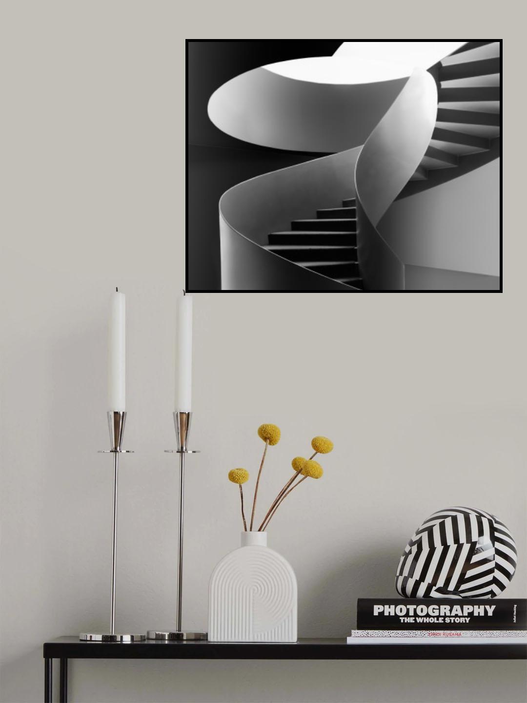 Curved lines Poster och Canvastavla