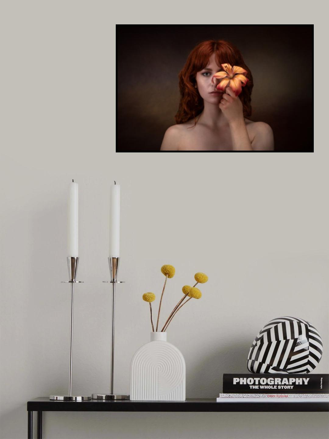 A flower behind a flower Poster och Canvastavla